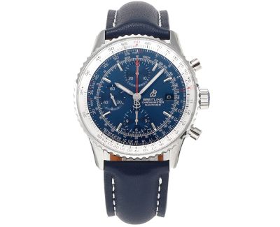 BLS Factory Breitling 43*15MM Stainless Steel Blue Bracelet Blue Wrist Watch